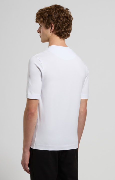 Super slim fit men’s T-shirt, WHITE, hi-res-1