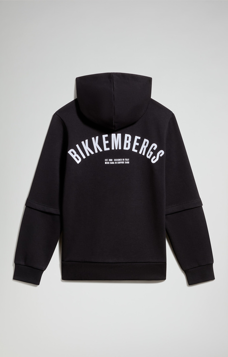 Boys&rsquo; layering-effect jacket, BLACK, hi-res-1