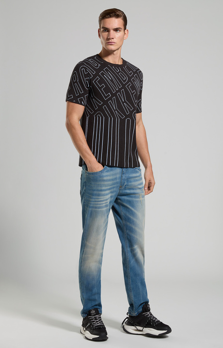 Regular fit men's jeans, L5 BLUE DENIM, hi-res-1