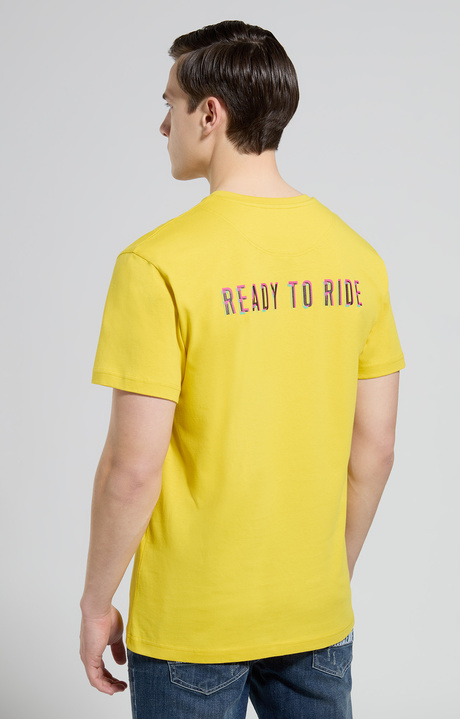Men's Ready to Ride print T-shirt, SULPHUR, hi-res-1