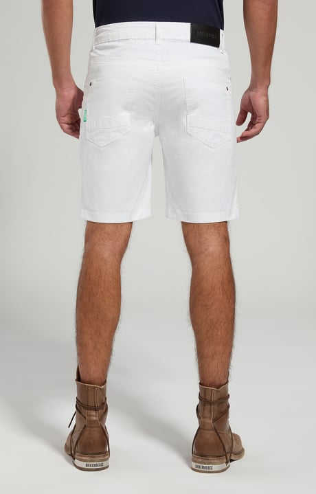 Men's jean shorts, OFF WHITE, hi-res-1