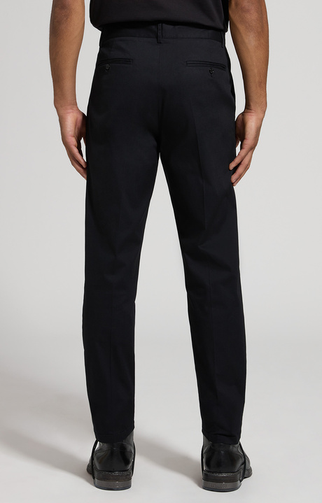 Men's slim fit pants, BLACK, hi-res-1