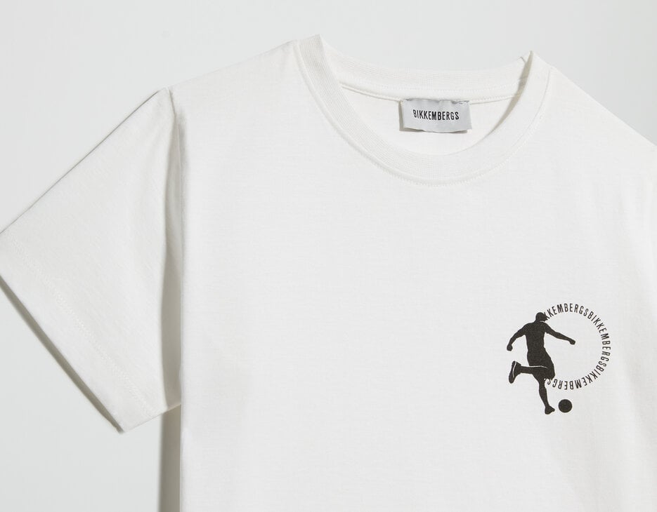 Junior's t-shirt with Soccer logo, WHITE Junior's t-shirt with Soccer logo, WHITE, hi-res-1