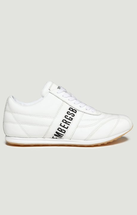 Bahia women's sneakers  in patent leather, WHITE Bahia women's sneakers  in patent leather, WHITE, hi-res-1