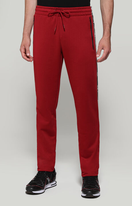 Pantaloni tuta uomo con inserti, RED, hi-res-1