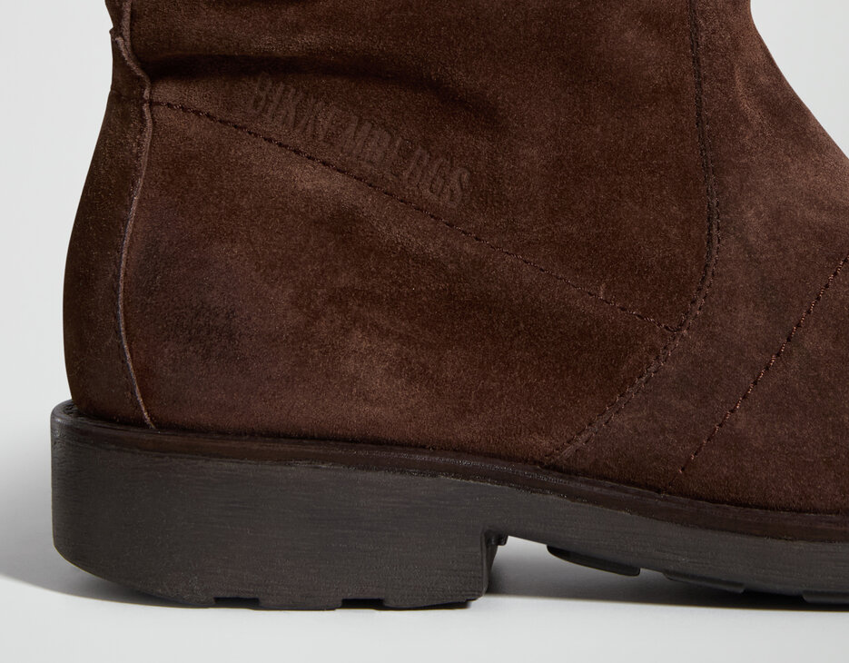 Men's Vintage M leather ankle boots, BROWN, hi-res-1