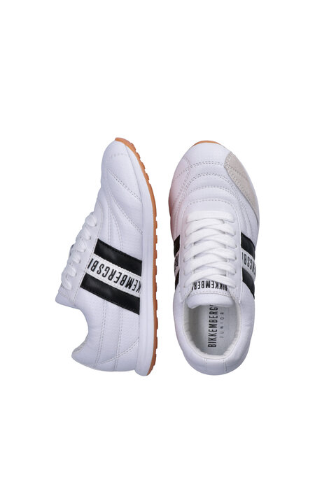 LOW CUT LACE-UP SNEAKER, WHITE/BLACK, hi-res-1