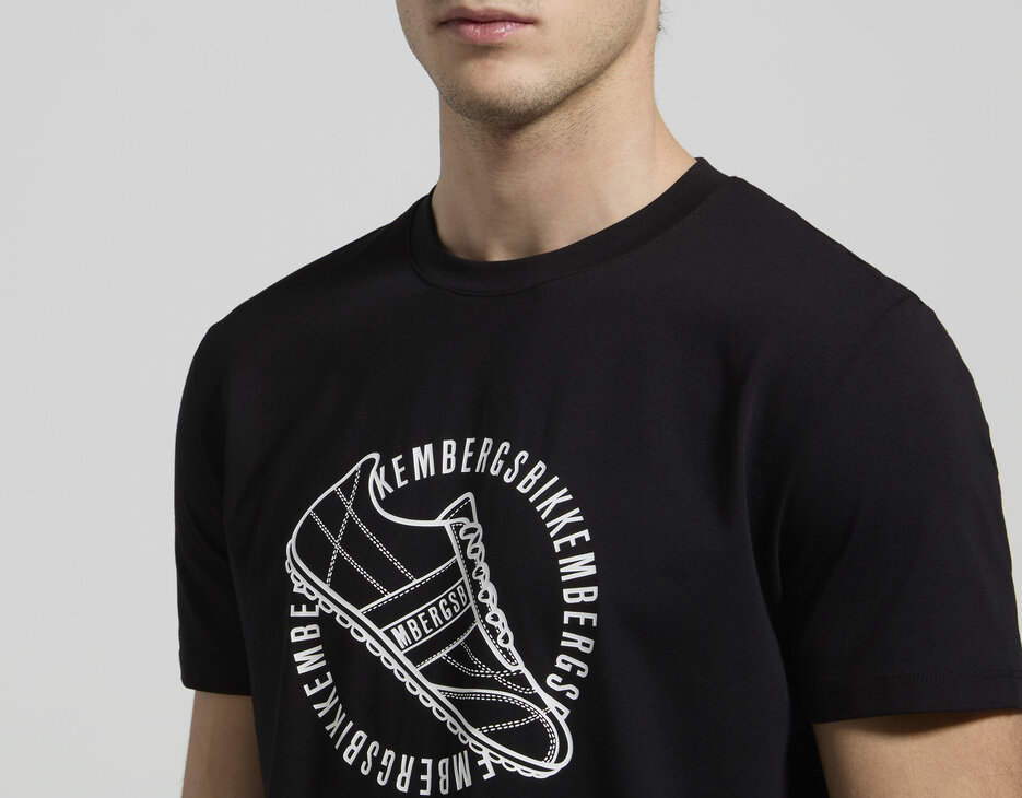Men's printed T-shirt, BLACK, hi-res-1