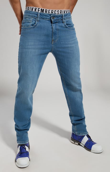  Jeans uomo regular fit, BLUE DENIM LIGHT LAV.2, hi-res-1
