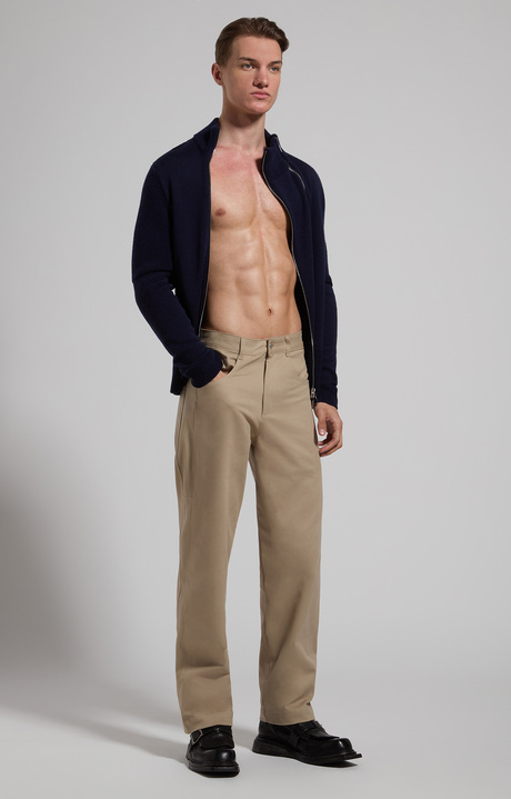 Men’s sweater with zipper details, BLACK IRIS, hi-res-1
