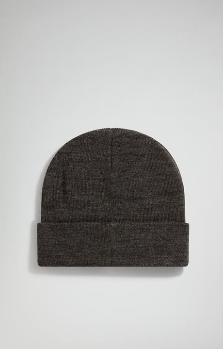 Men's hat with rubber label, GREY Men's hat with rubber label, GREY, hi-res-1