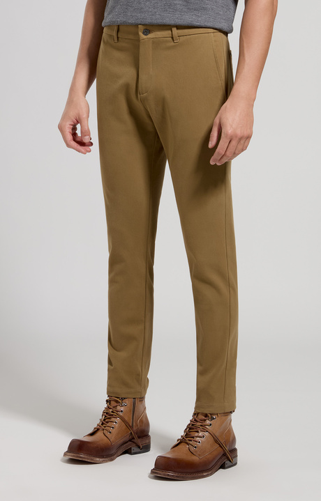 Men's pants with embroidered logo, CAMEL, hi-res-1