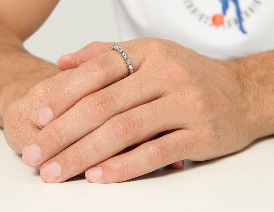 Bikkembergs multifaceted ring with diamond, 270 Bikkembergs multifaceted ring with diamond, 270, hi-res-1