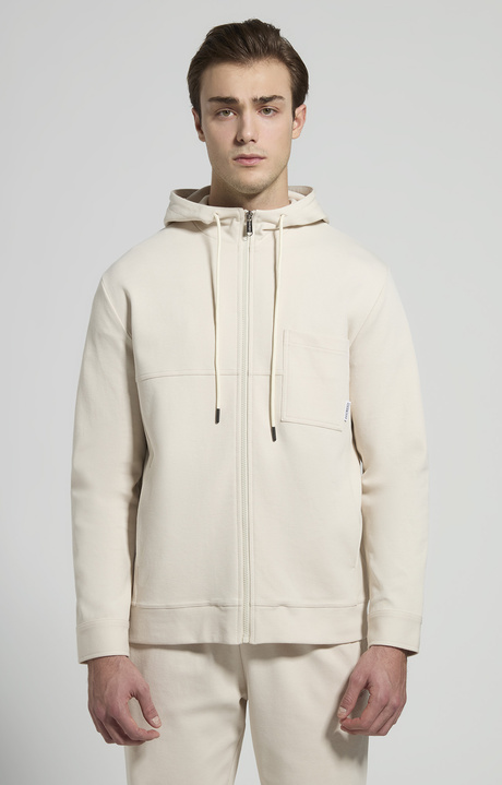 Men&rsquo;s zip-up sweatshirt, MARSHMALLOW, hi-res-1