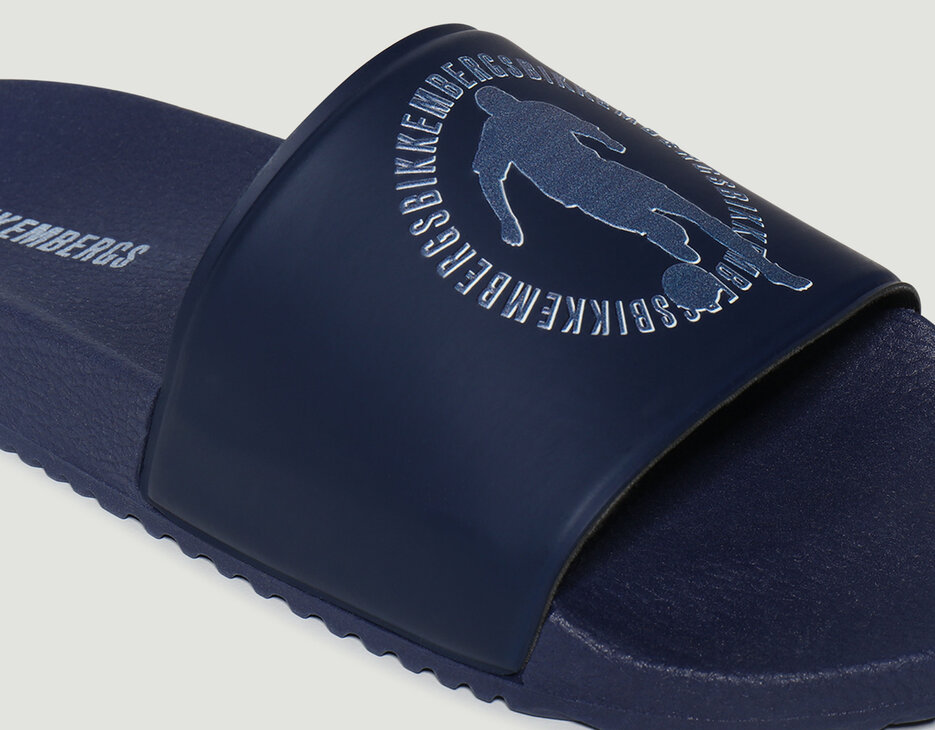 Men's pool slides, NAVY, hi-res-1