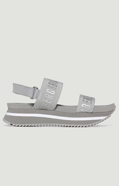 Women's platform sandals Rosy, SILVER/GREY Women's platform sandals Rosy, SILVER/GREY, hi-res-1