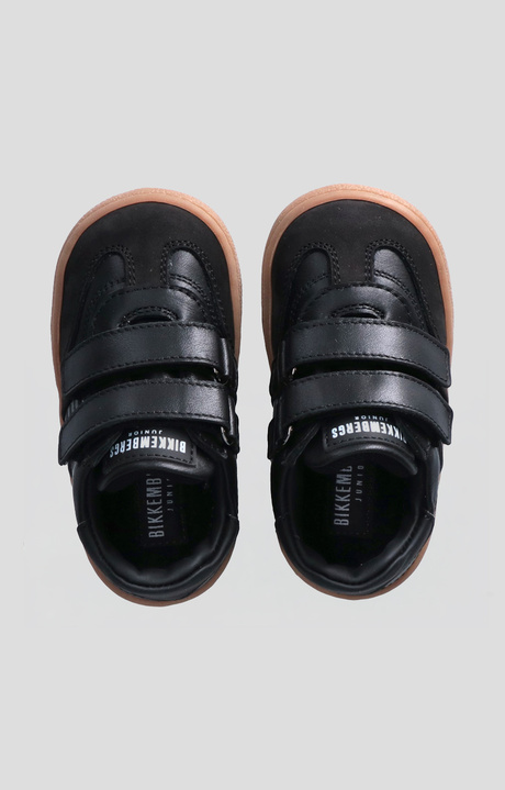 Low-top black sneaker for Boys with Velcro closure and a sporty, versatile design, BLACK, hi-res-1