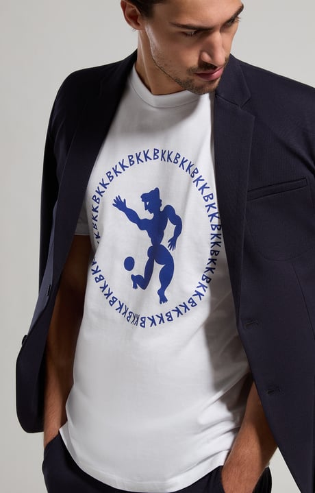 Men's print T-shirt, WHITE Men's print T-shirt, WHITE, hi-res-1