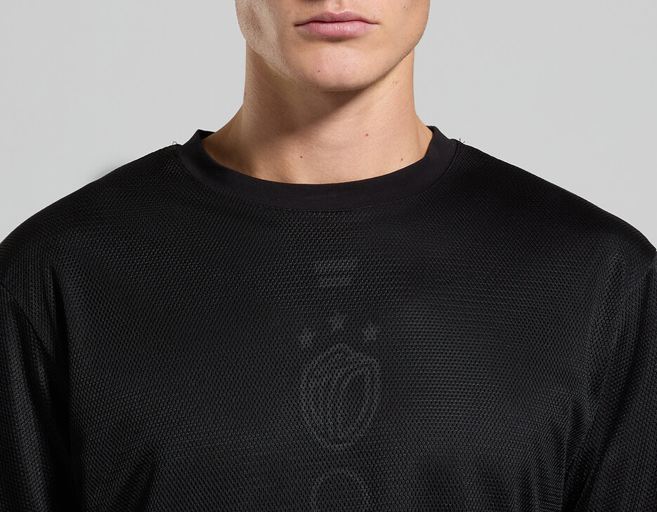 Men's mesh T-shirt, ANTHRACITE Men's mesh T-shirt, ANTHRACITE, hi-res-1