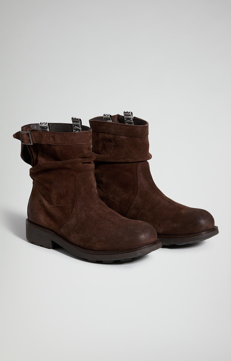 Men's Vintage M leather ankle boots, BROWN, hi-res-1