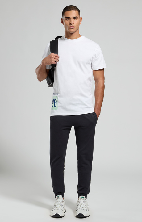 Men's T-shirt with back print, WHITE, hi-res-1