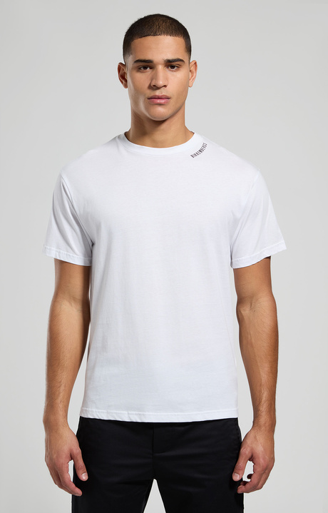 Men's back print T-shirt, WHITE, hi-res-1