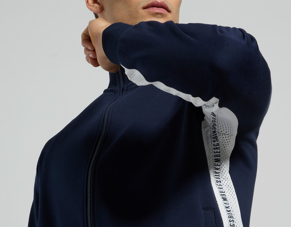 Men's sweatshirt with mesh inserts, BLACK IRIS, hi-res-1