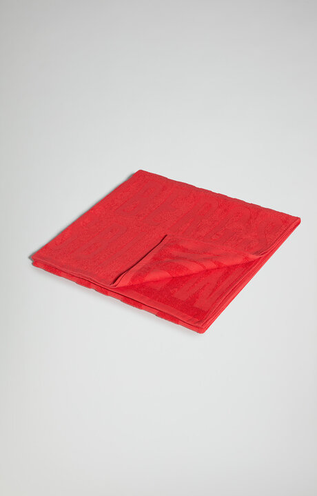 bikkembergs Men's beach towel with jacquard logo