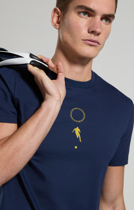 T-shirt uomo slim multi stampe, BLACK IRIS, hi-res-1