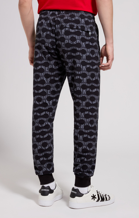 Men's joggers pop camouflage, BLACK, hi-res-1