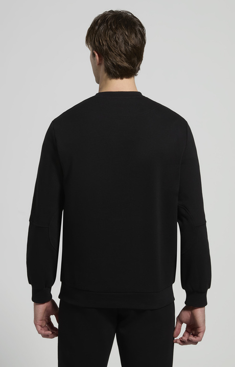 Men&rsquo;s sweatshirt with balloon sleeves, BLACK, hi-res-1