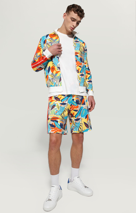 Men's T-shirt with print on back, WHITE, hi-res-1