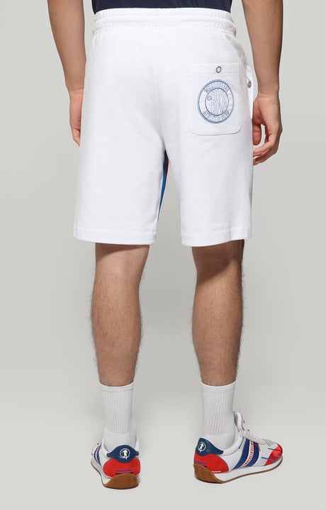 Men's fleece shorts, OPTICAL WHITE Men's fleece shorts, OPTICAL WHITE, hi-res-1