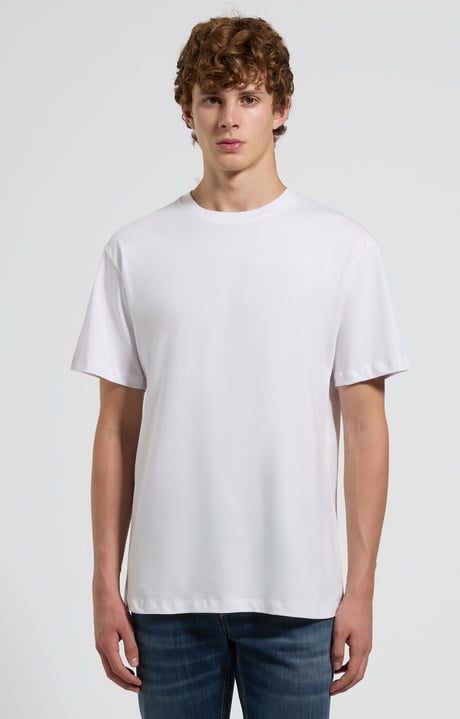 Men’s T-shirt with bold back print, WHITE Men’s T-shirt with bold back print, WHITE, hi-res-1