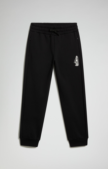 Boys' Cotton Fleece Joggers, BLACK, hi-res-1