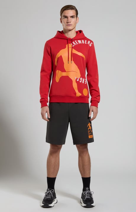 Men's fleece shorts, PIRATE BLACK, hi-res-1