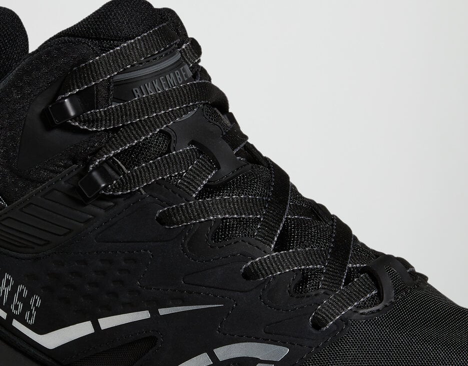 High-top Retrò sneakers for men, BLACK High-top Retrò sneakers for men, BLACK, hi-res-1