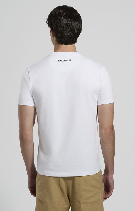 Men's contrast-print T-shirt, WHITE, hi-res-1