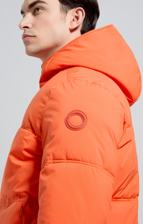 Men's hooded bomber, MANDARIN RED, hi-res-1