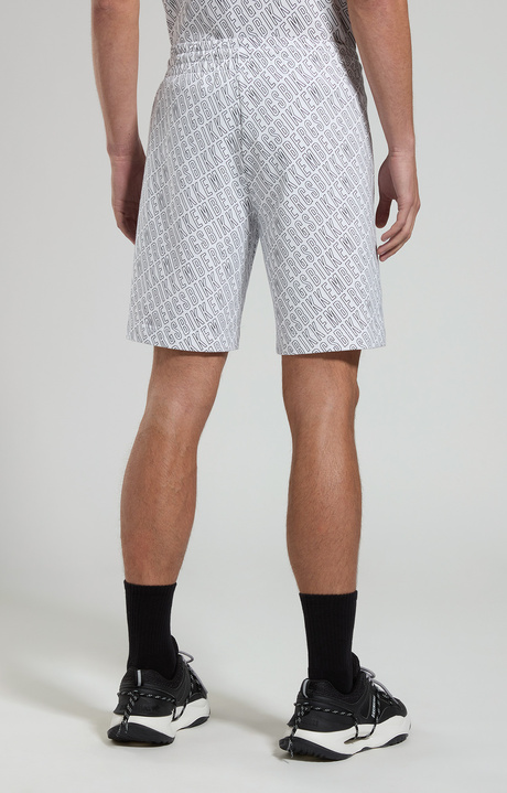 Men's shorts all-over print, WHITE, hi-res-1