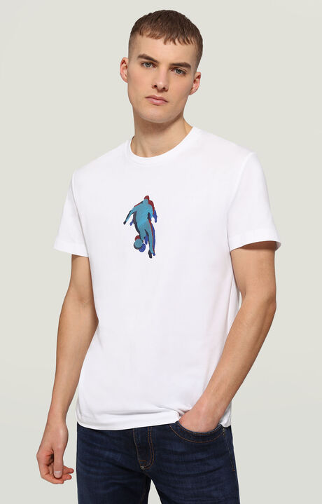 T-shirt uomo stampa giocatore, OPTICAL WHITE, hi-res-1