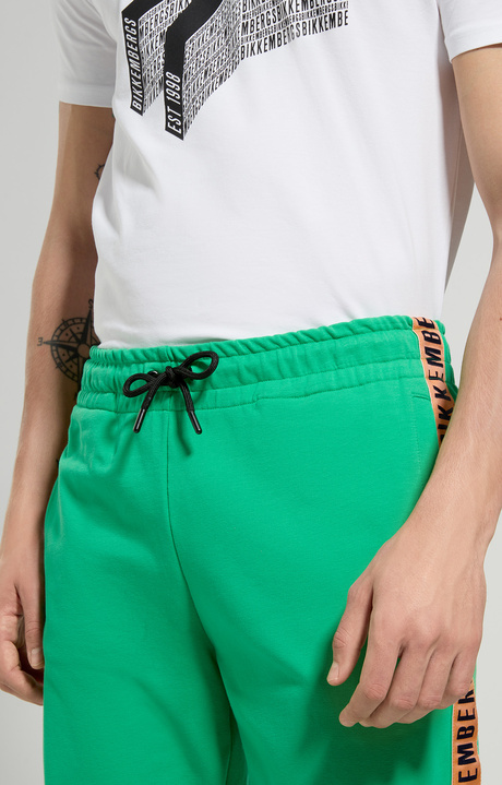 Men's joggers with tape, BRIGHT GREEN, hi-res-1