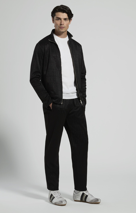 Men&rsquo;s jacquard joggers, BLACK, hi-res-1