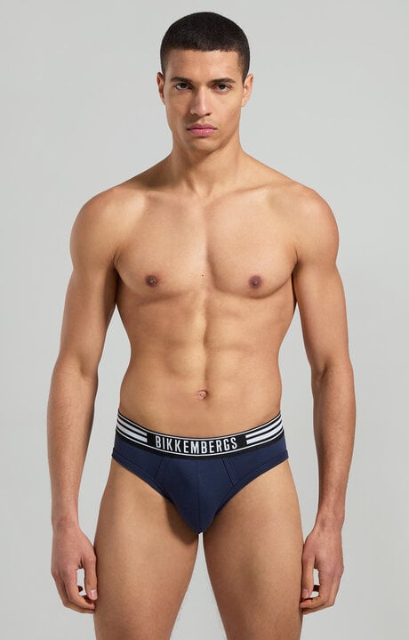 bikkembergs 2-pack men's briefs with striped details