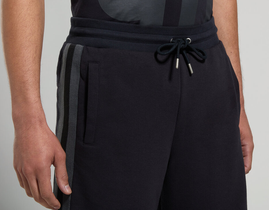 Men's fleece shorts, ANTHRACITE Men's fleece shorts, ANTHRACITE, hi-res-1
