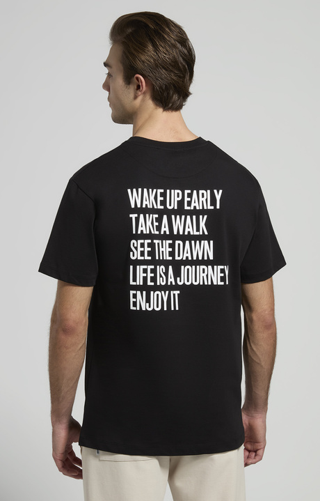 Men's back-print T-shirt, BLACK, hi-res-1