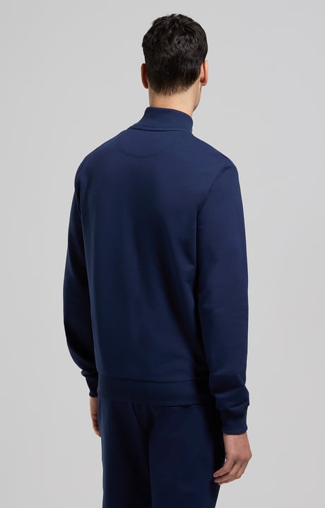 Men's sweatshirt with intarsia, DRESS BLUES Men's sweatshirt with intarsia, DRESS BLUES, hi-res-1