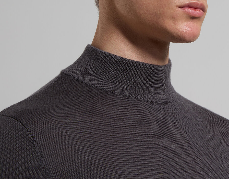 Men’s turtleneck with tonal logo, DARK SHADOWS Men’s turtleneck with tonal logo, DARK SHADOWS, hi-res-1
