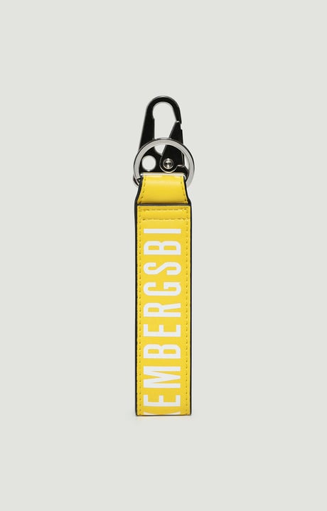 Men's eco leather keyholder, YELLOW Men's eco leather keyholder, YELLOW, hi-res-1