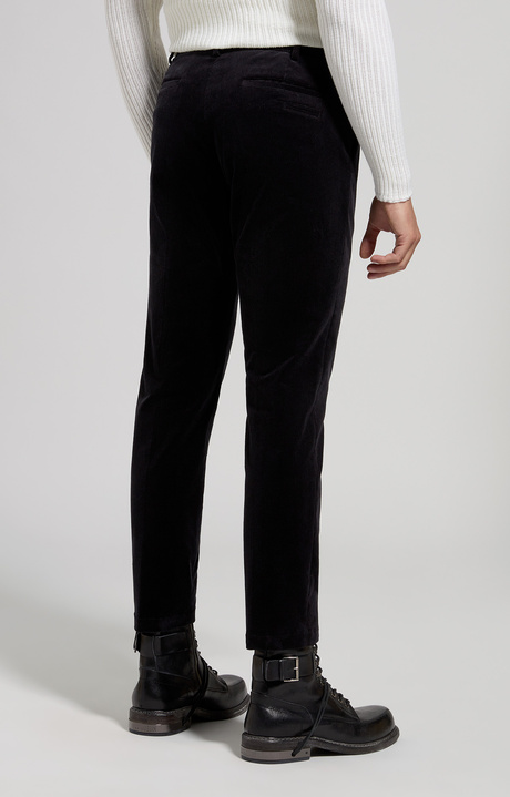 Men's corduroy pants, BLUE GRAPHITE, hi-res-1